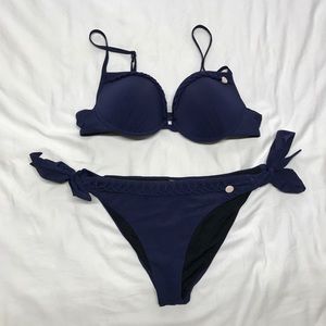 EUC Womens Armani Swim Suit Navy Sz M